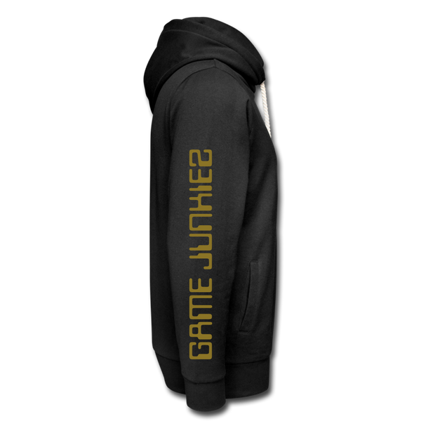 GOLD GAME JUNKIEZ SHAWL HOODIE - black