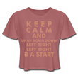 Keep Calm Tee | Pink - mauve