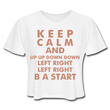 Keep Calm Tee | White & Pink - white