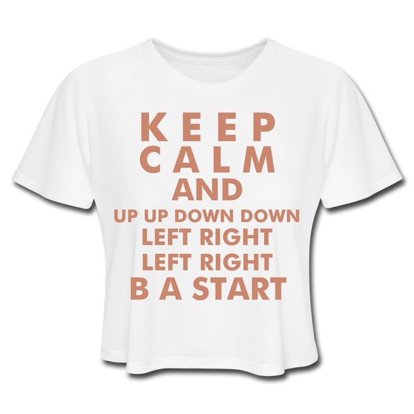 Keep Calm Tee | White & Pink - white