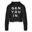 Genyouin Cropped Hoodie - deep heather