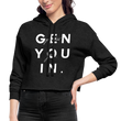 Genyouin Cropped Hoodie - deep heather