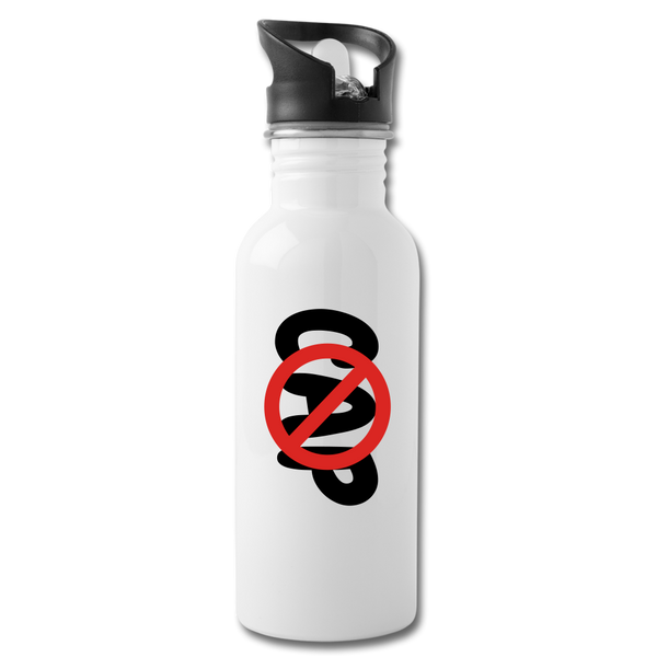 No Cap Water Bottle - white