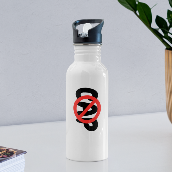 No Cap Water Bottle - white