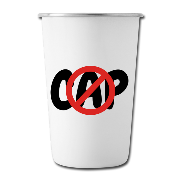 No Cap Stainless Steel Cup | 17 oz. - white