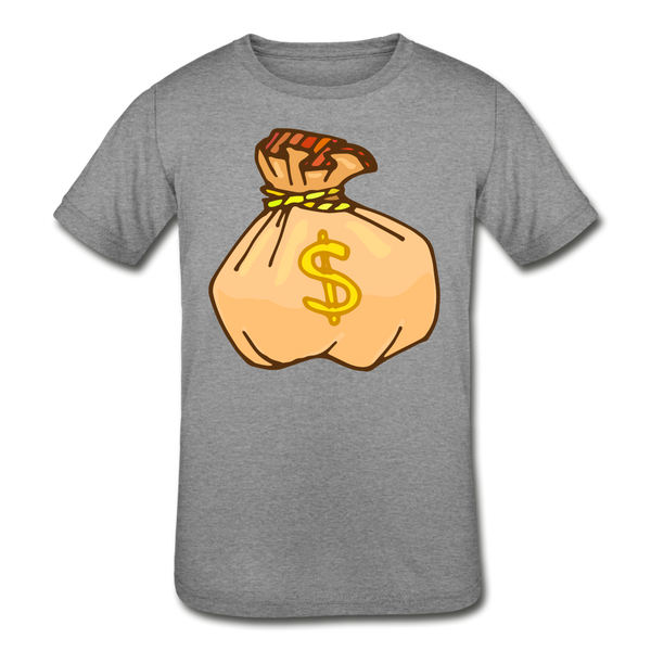 Money Bag Tee | Kids - heather grey