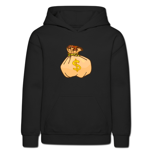 Money Bag Hoodie | Youth - black